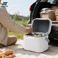 Glacière isotherme portable 16L en mousse PU, style chariot moderne, conservation de la glace 3 jours, pour le stockage thermique des aliments et des boissons à usage hospitalier