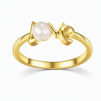 Bijoux en perles d'eau douce, argent sterling 925, bague de fiançailles en perle d'eau douce naturelle