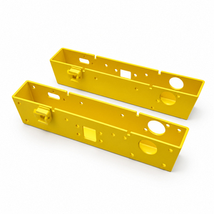 Pièces métalliques OEM personnalisées en acier Q235 estampé, coupleur arrière plaqué zinc doré, résistantes à la corrosion, pour outils de câblage télécom - Product Image 3
