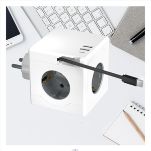 อะแดปเตอร์แปลงปลั๊กไฟแบบ USB Type-C ยี่ห้อ EU Patent รุ่น Extension Cube 3 ช่องเสียบ ปลั๊กพ่วงตั้งโต๊ะ 7 in 1 มาตรฐาน EU CE - Product Image 3