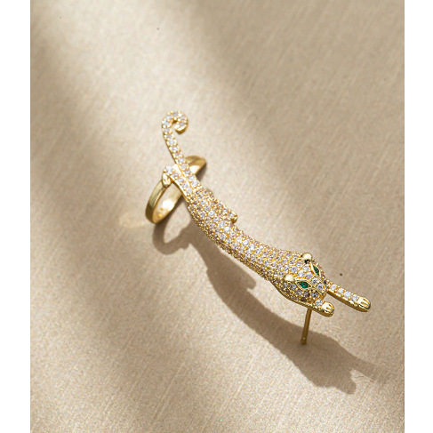 Golden Leopard Ear Bone Clip