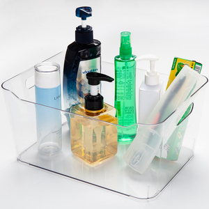 Multi-Use Clear Refrigerator Storage Box Fridge Storage Bin X-Large Storage Organizer Pantry Organizer Kitchen Bathroom Cabinet
