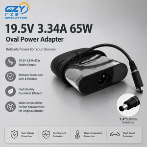 Factory Wholesale 65W 19.5V 3.34A Charger <b>Adapter</b> Latitude E5440 E5470 7480 E6540 E7240 E7440 7.4*5.0mm for De PD3.0 QC4.0 OEM - Product Image 1