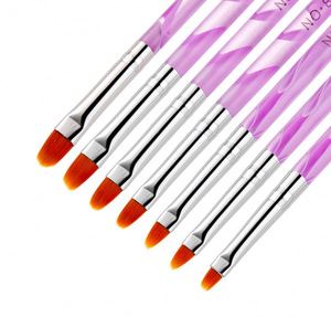 Pinceau professionnel pour nail art en nylon pour ongles en acrylique, gel UV, peinture et construction – Outil de manucure pour salon - Product Image 6