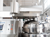 Cuve de mélange industrielle à haute viscosité pour shampoing avec homogénéisateur, machine de mélange en acier inoxydable avec agitateur et chauffage
