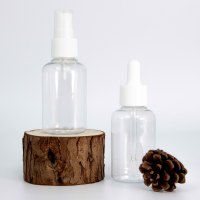 Flacon pulvérisateur à fine brume personnalisé 60 ml Transparent clair pour l'hydratation du visage et la mise en marque des produits cosmétiques