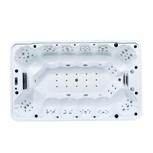 Baignoire extérieure en acrylique pour 12 personnes, massage, surf, piscine intégrée à température constante, villa SPA, source chaude - Product Image 2