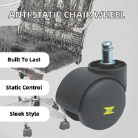 Roue de chaise ESD en PU moderne pour extérieur, antistatique et conductrice, pour équipement de haute qualité