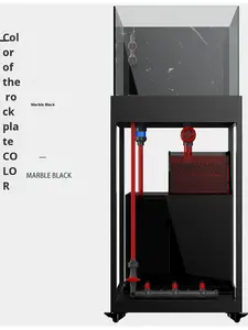 Ultra-smalle overloop vierkante glazen <span class=keywords><strong>aquarium</strong></span> 125 liter zoetwatertank woonkamer milieuvriendelijk <span class=keywords><strong>aquarium</strong></span> zonder waterwisseling aquariumplanten - Product Image 1
