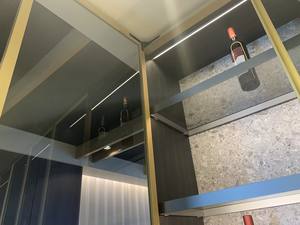 キッチン家具モダンガラスディスプレイキッチンキャビネット - Product Image 3