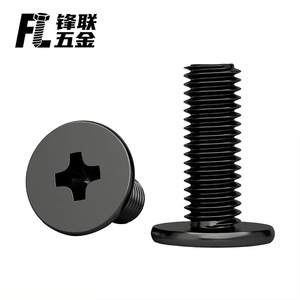 Tornillos de cabeza plana Fenglian 304 de acero inoxidable con zinc negro M2 M3 para portátiles y teléfonos móviles HST4-R - Product Image 3