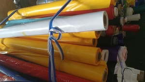 Trọng lượng nhẹ PVC tráng lưới vải bạt giá rẻ giá stocklot cạo Trims Đồng bằng phong cách Bìa Cổ Phiếu rất nhiều - Product Image 2