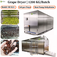 Modèle amélioré de sécheuse à raisin 1200 kg/lot |   SH-K15 |   Sécheuse à fruits |   Déshydrateur de raisin |   Machine de séchage à pompe à chaleur pour raisin