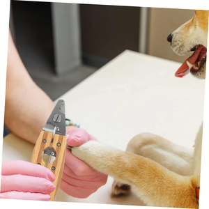 כלב יוקרה ללא מאמץ & חתול clipper הטוב ביותר לחיות מחמד מסמר כלי טיפוח עם נירוסטה & עץ חומר מדריך סוג מספריים - Product Image 4
