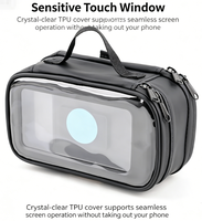 Sac de rangement pour téléphone de jet ski étanche et sensible au toucher - Grande capacité - Pochette de rangement pour téléphone PWC
