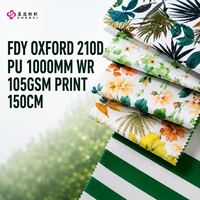 Tissu 100% polyester 210D COULEUR MARINE PU 1000MM 110GSM 150CM pour VESTE et MARCHÉ DE L'AFRIQUE DU SUD