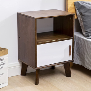 Modern Custom <strong>Bamboo</strong> Nightstand Wholesale <strong>Bedside</strong> <strong>Table</strong> with Drawer for Bedroom Furniture Wood Night Stand for Home Use - Product Image 2