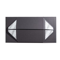 Boîte cadeau magnétique pliable en carton rigide de luxe biodégradable OEM, texture papier gris, pour l'emballage de vêtements et de costumes, avec logo personnalisé