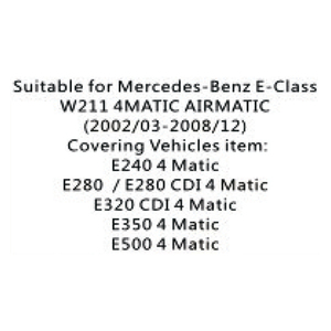 Nouvel airbag arrière OUER pour Mercedes-Benz Classe E 2002-2008 W211 4MATIC - Product Image 4