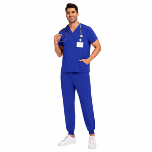 Tenue d'infirmière blanche pour hôpital, ensemble de blouses médicales en tissu extensible tissé, personnalisable, anti-humidité pour les longues journées des médecins - Product Image 4