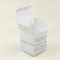 Boîte à fard à paupières personnalisée en papier coton avec estampage à chaud, emballage pour maquillage à pot unique
