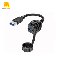 Conectores de plástico industriales a prueba de agua E-Weichat serie IP67/IP68 con conector de datos USB DE GÉNERO macho/hembra