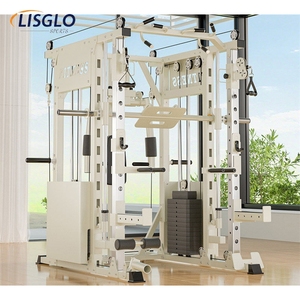 Máquina Smith Multifuncional Todo en Uno de Acero Inoxidable con Rack de Sentadillas, Polea Superior y Ejercitador de Pecho para Uso Doméstico y Comercial - Product Image 1