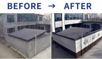 Peinture acrylique extérieure JHY PAINT JHY-BS effet pierre texturée granit pour application par pulvérisation sur bâtiments, revêtement liquide