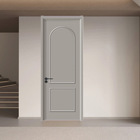Porte intérieure en bois massif et MDF, surface CPL, insonorisante et résistante à l'humidité, pour projets hôteliers, appartements et bureaux, 2100 mm, vente en gros OEM