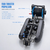 Robot Bawah Air Rov, Kamera Pencari Ikan Bawah Air, Drone Bawah Air untuk Inspeksi, Pencarian, Penyelamatan, dan Pemantauan Akuakultur