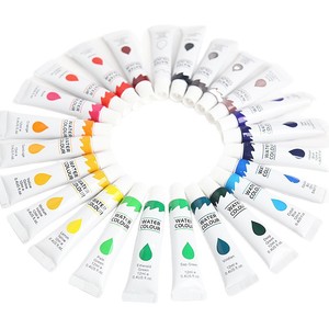 Hongxiculture Tubetto da 12ml in Alluminio/Plastica, Acquerello Non Tossico per Tela, Vetro, Carta - Confezionato Singolarmente, Alta Trasparenza - Product Image 4