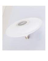 Lampu UFO RGB Pintar dengan Speaker E27, Lampu LED Berubah Warna Model Piring Terbang dengan Remote Control untuk Pesta Kamar Tidur Warna-warni