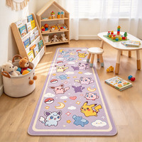 Tapis personnalisés avec impression Pokémon, tapis de couloir, tapis long Pikachu Charizard, chambre d'enfant, chambre à coucher, tapis personnalisé mignon Pokémon