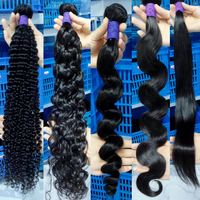 Rambut Mentah Kamboja Tanpa Proses, Rambut Virgin Brasil Grosir dengan Kutikula Tertata Rapi, Vendor Rambut Mentah Manusia