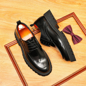 Zapatos Oxford de Hombre de Cuero Genuino Estilo Italiano de Lujo, Hechos a Mano, de Dos Tonos, con Cordones, Hechos a Medida para Bodas y Negocios - Product Image 1