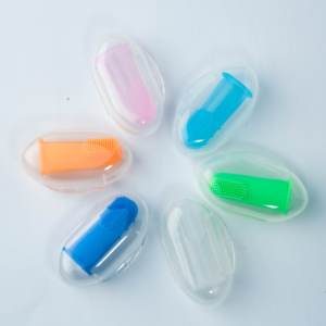 Bebê Soft <span class=keywords><strong>Finger</strong></span> <span class=keywords><strong>Toothbrush</strong></span> para treinamento Teething - Infant & Toddles & Lids Teeth Brush - Product Image 4