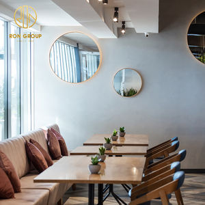 Table de marbre de restaurant anglais moderne de qualité haut de gamme chaise en PU combinaison restaurant meubles personnalisés table et ensembles de chaises - Product Image 5