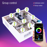 Lámpara de Mesa Inteligente 2026, Inalámbrica, Recargable, LED, Colorida, con Temporizador Regulable, Control por Aplicación, Tuya Wifi, Bluetooth, Smart Matter