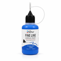 Peinture acrylique Risa Fine Line 30 ml, pointe fine, sans bavure, pour la peinture sur fenêtre, bricolage, artisanat, fournitures de peinture, ensemble de couleurs vibrantes