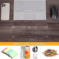 Porte-mémos en acrylique transparent pour la maison, le bureau ou l'organisation du bureau, blocs-notes Post-it, clips à papier, présentoir
