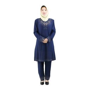 Vestido largo con capucha y bolsillos de estilo casual para mujer, talla grande, color liso, ropa islámica, atuendo musulmán, venta al por mayor - Product Image 2