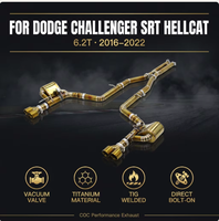 Système d'échappement Catback pour Dodge Challenger SRT Hellcat 6.2T 2016-2022, tuyau d'échappement en titane, silencieux
