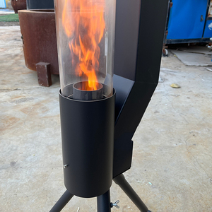Precio al por mayor Calentador de <span class=keywords><strong>pellets</strong></span> de color negro Estufa de cohete de <span class=keywords><strong>pellets</strong></span> de madera con tubo de fuego - Product Image 4