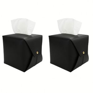 Caja Organizadora de Pañuelos de Cuero PU para el Hogar, Portapañuelos Duradero, Regalo Perfecto para Decoración del Hogar - Product Image 5