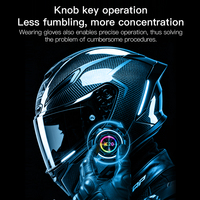 Casque de moto K20-2X avec interphone pour 2 motards, partage de musique, audio multi-tâches, écouteurs sans fil 6.0 pour la conduite