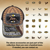 Gorra Trucker Snapback de 6 Paneles con Logotipo 3D de Metal Estilo Western, Casual y Moderna, de Mezclilla, Lona, Encaje, Malla de Jersey, para Pesca, Playa y Actividades al Aire Libre