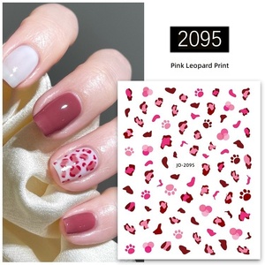 Decoración de <span class=keywords><strong>Uñas</strong></span> DIY, Calcomanías de <span class=keywords><strong>Uñas</strong></span> de PVC Delgadas con Patrón de Leopardo 3D, Adhesivos Autoadhesivos con Estampado <span class=keywords><strong>Animal</strong></span>, Resistentes al Agua y No Tóxicos - Product Image 3