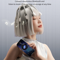 Masseur Électrique de Tête Octopus HEZHENG HZ-Relax-2 2026 Bien-être Anti-Chute de Cheveux Croissance Capillaire TMS Vibration Lumières Rouge et Bleue