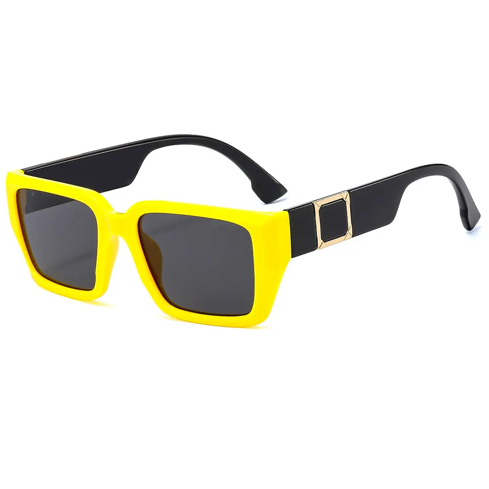 Outu kacamata hitam kotak penghalang warna baru cocok untuk pria dan wanita kacamata hitam tahan UV universal 9597