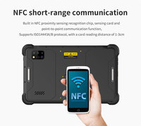 Tablet Industrial Resistente Android Octa Core IP65 Impermeable de 10.1 Pulgadas 10000mAh con NFC Frontal, GPS y Escáner de Huellas Dactilares Opcional